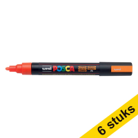 Aanbieding: 6x POSCA PC-5M verfmarker neon-oranje (1,8 - 2,5 mm rond)