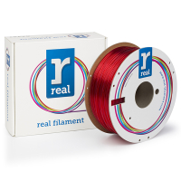 REAL filament transparant rood 1,75 mm PETG 1 kg  DFP02230