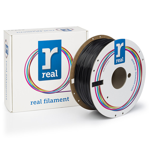 REAL filament zwart 1,75 mm PETG 1 kg  DFP02213 - 1