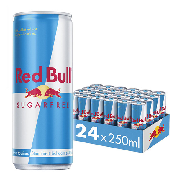 Red Bull Sugarfree energiedrank blikjes 25 cl (24 stuks) 69779 423850 - 1