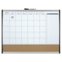 Rexel Quartet duobord whiteboard/kurk met maandplanner 58,5 x 43 cm 1903813 208167