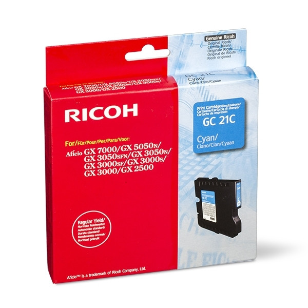 Ricoh GC-21C inktcartridge cyaan (origineel) 405533 074890 - 1