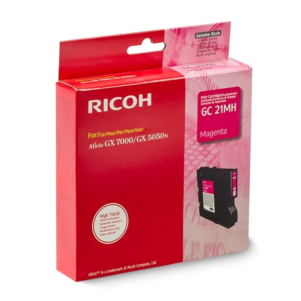 Ricoh GC-21MH inktcartridge magenta hoge capaciteit (origineel) 405538 067044 - 1