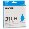 Ricoh GC-31CH gel inktcartridge cyaan hoge capaciteit (origineel)