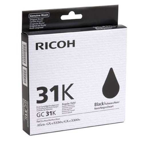 Ricoh GC-31K gel inktcartridge zwart (origineel) 405688 073944 - 1