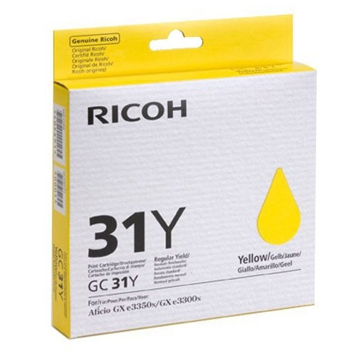 Ricoh GC-31Y gel inktcartridge geel (origineel) 405691 906043 - 1