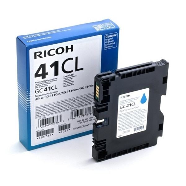 Ricoh GC-41CL gel inktcartridge cyaan (origineel) 405766 073800 - 1
