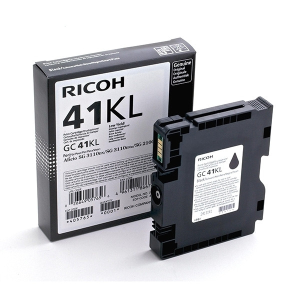 Ricoh GC-41KL gel inktcartridge zwart (origineel) 405765 902579 - 1