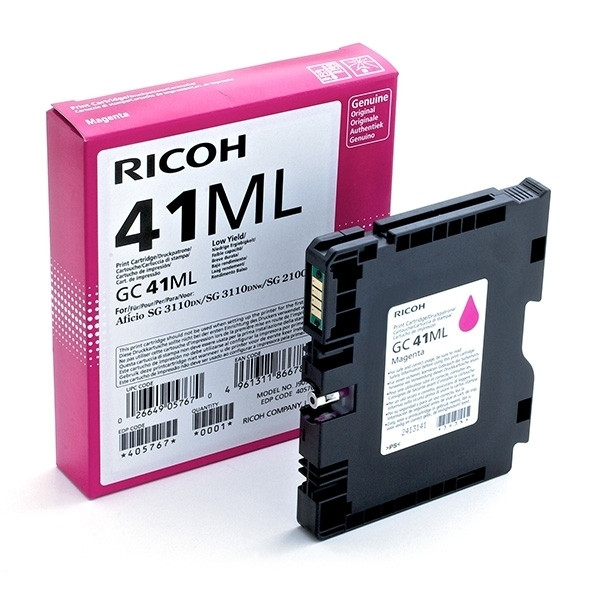 Ricoh GC-41ML gel inktcartridge magenta (origineel) 405767 073802 - 1
