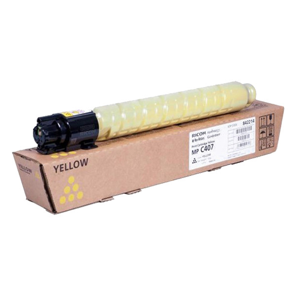 Ricoh type MP C407 toner geel hoge capaciteit (origineel) 842214 067142 - 1