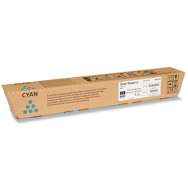 Ricoh type MP C5501E / MP C5000E toner cyaan (origineel) 841163 841459 842051 073978 - 1