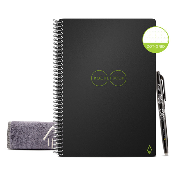 Rocketbook Core herbruikbaar notitieboek A5 zwart (36 vel) EVR-E-R EVR-E-RC-A-EU EVR-E-RC-A-FR 224556 - 1