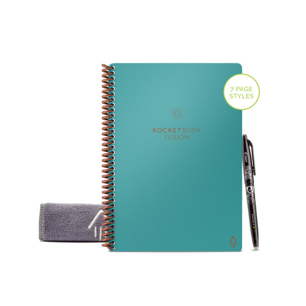 Rocketbook Fusion herbruikbaar notitieboek/planner A5 lichtblauw (42 vel) EVRF-E-RC-CCE-FR 224590 - 1