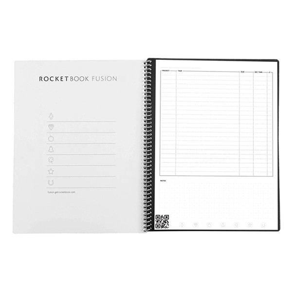 Rocketbook Fusion herbruikbaar notitieboek/planner A5 zwart (21 vel) EVRF-E-K-A EVRF-E-RC-A-EU EVRF-L-RC-A-FR 224587 - 2