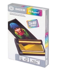 Sagem DSR 400T 3 inktcartridge + 120 vel fotopapier formaat 10 x 15 (origineel) DSR-400T 031915
