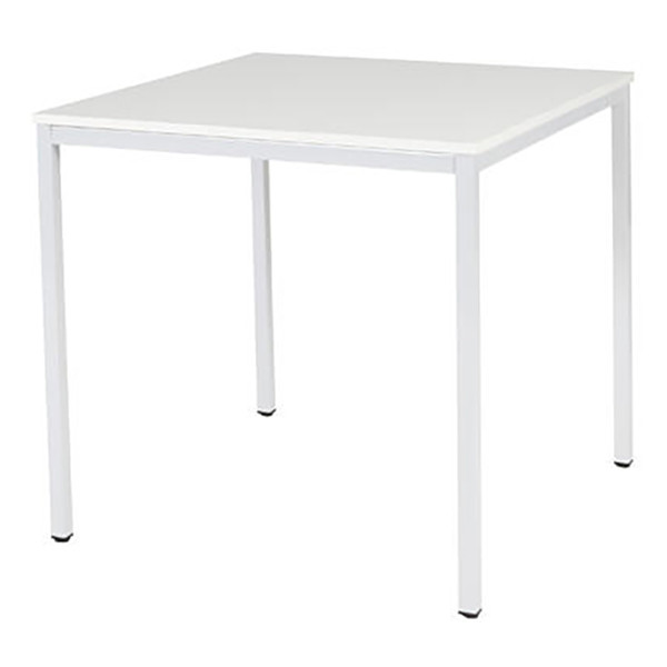 Schaffenburg Domino Basic vergadertafel wit frame krijtwit blad 80 x 80 cm DOV-B088-WIRW-M25 415193 - 1