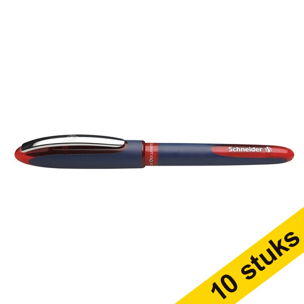 Schneider Aanbieding: 10x Schneider balpen Rollerball One Business rood  239994 - 1