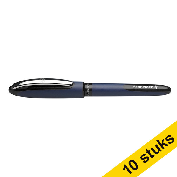 Schneider Aanbieding: 10x Schneider balpen Rollerball One Business zwart  239993 - 1