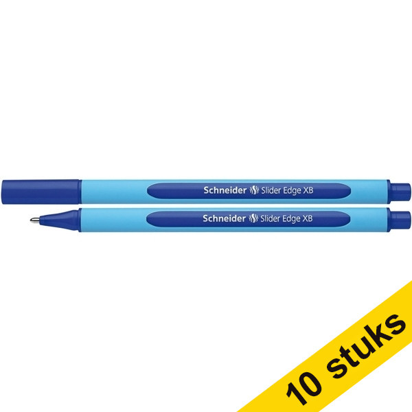 Schneider Aanbieding: 10x Schneider balpen Slider Edge XB blauw  239962 - 1