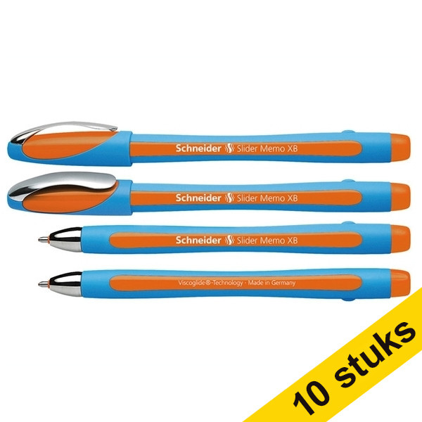 Schneider Aanbieding: 10x Schneider balpen Slider Memo XB oranje  239970 - 1