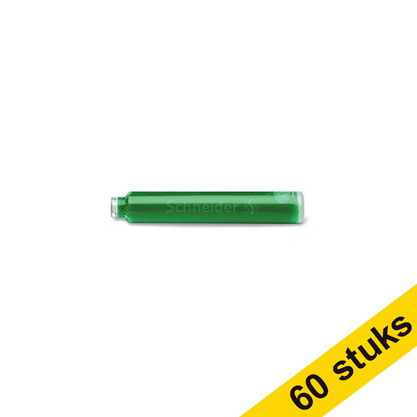 Schneider Aanbieding: 10x Schneider inktpatronen groen (6 stuks)  217243 - 1