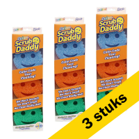 Scrub Daddy Aanbieding: 3x Scrub Daddy Colors spons drie kleuren (3 stuks) SSC00211 SSC00229