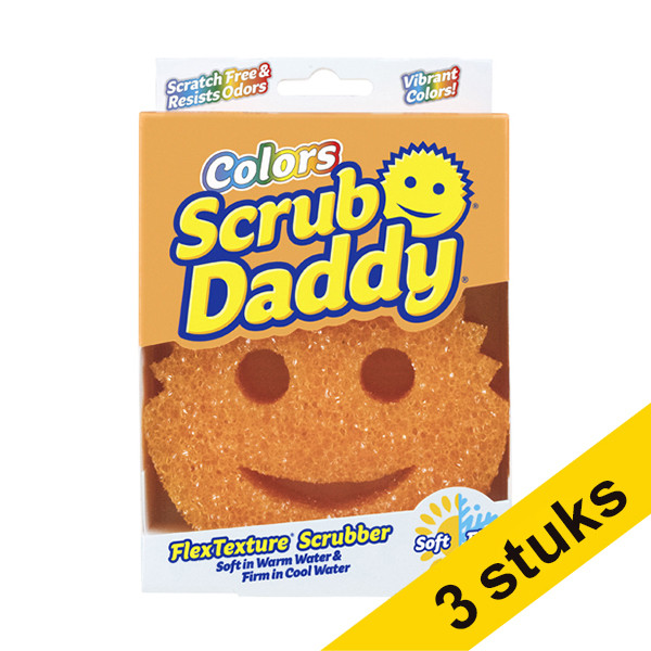 Scrub Daddy Aanbieding: 3x Scrub Daddy Colors spons oranje SSC00208 SSC00231 - 1