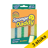 Scrub Daddy Aanbieding: 3x Scrub Daddy Sponge Daddy schuurspons (4 stuks)  SSC00242