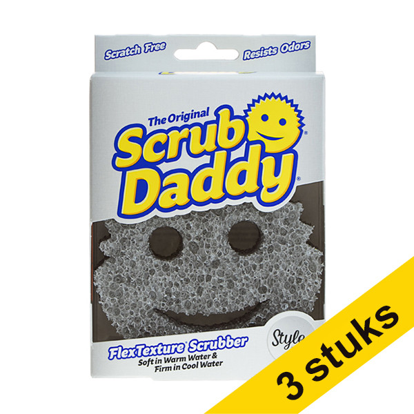 Scrub Daddy Aanbieding: 3x Scrub Daddy Style Collection spons grijs  SSC00244 - 1