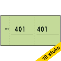 Aanbieding: 10x Sigel Expres nummerblok 1-1000 groen (10 blokjes à 100 vel)