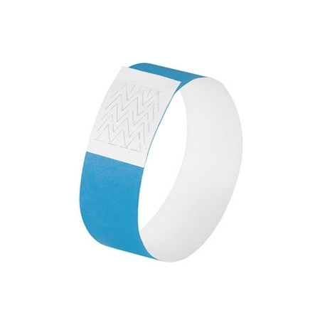 Sigel super soft evenementenbandjes neon blauw (120 stuks) SI-EB211 208681 - 1