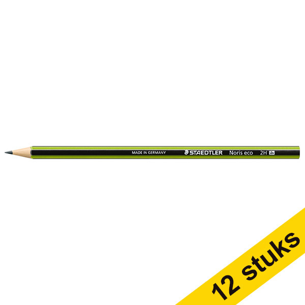 Staedtler Aanbieding: 12x Staedtler Noris eco potlood (2H)  280009 - 1