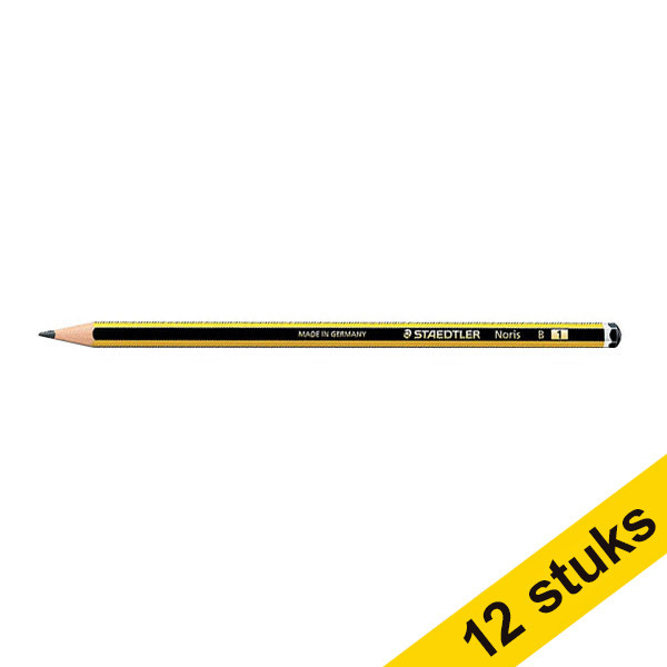 Staedtler Aanbieding: 12x Staedtler Noris potlood B  424722 - 1