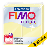 Aanbieding: 3x Fimo klei effect 57g vanille | 105