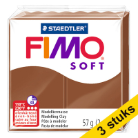 Aanbieding: 3x Fimo klei soft 57g caramel | 7