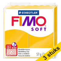 Aanbieding: 3x Fimo klei soft 57g zonnegeel | 16