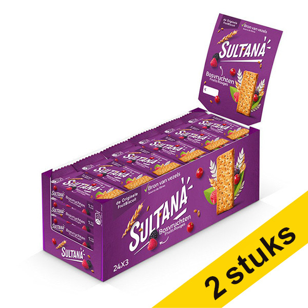 Sultana Aanbieding: 2x Sultana Bosvruchten single (24 stuks)  404398 - 1