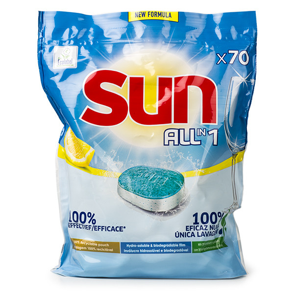 Sun All-in-1 vaatwastabletten Lemon (70 vaatwasbeurten)  SSU00104 - 1