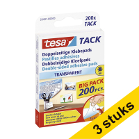 Aanbieding: 3x Tesa Tack transparante kleefpads (200 stuks)