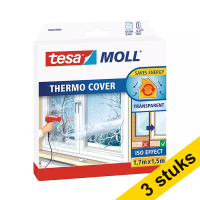 Aanbieding: 3x Tesa TesaMoll Thermo Cover isolatiefolie transparant 1,7 m x 1,5 m (2,55m²)