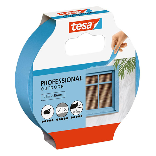 Tesa Professional Outdoor afdekplakband 25 mm x 25 m 56250-00000-03 203379 - 1