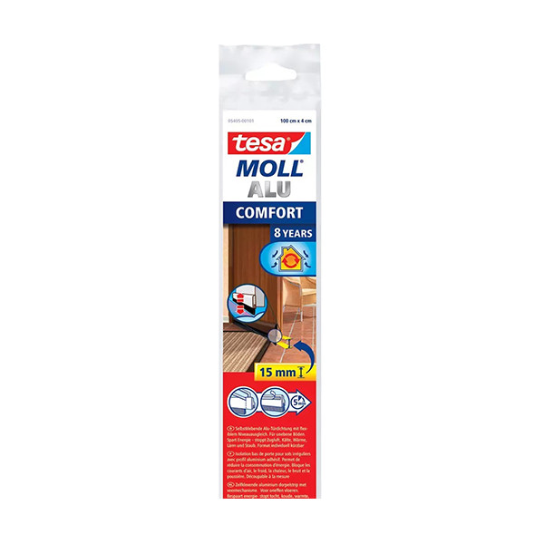 Tesa TesaMoll Comfort dorpelstrip bruin 40 mm x 1 m 05405-00101-00 203324 - 1