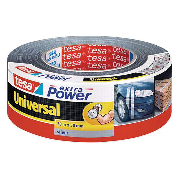 Tesa extra Power Universal duct tape 50 mm x 50 m (1 rol) grijs 56389-00000-13 203376 - 1
