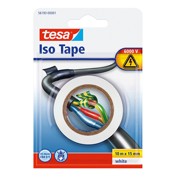 Tesa isolatietape wit 15 mm x 10 m 56193-00001-22 203389 - 1