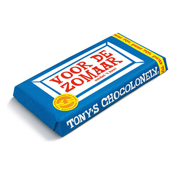 Tony's Chocolonely Puur zomaar chocoladereep 180 gram 17425 423294 - 1