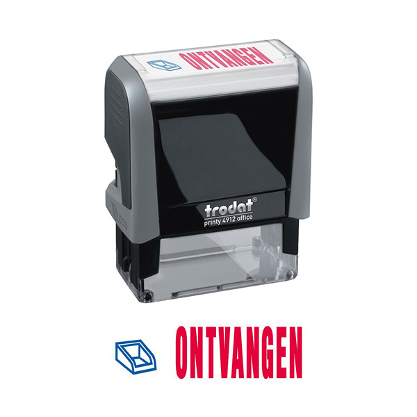 Trodat Printy 4912 Office 'Ontvangen' stempel zelfinktend 10040 225136 - 1