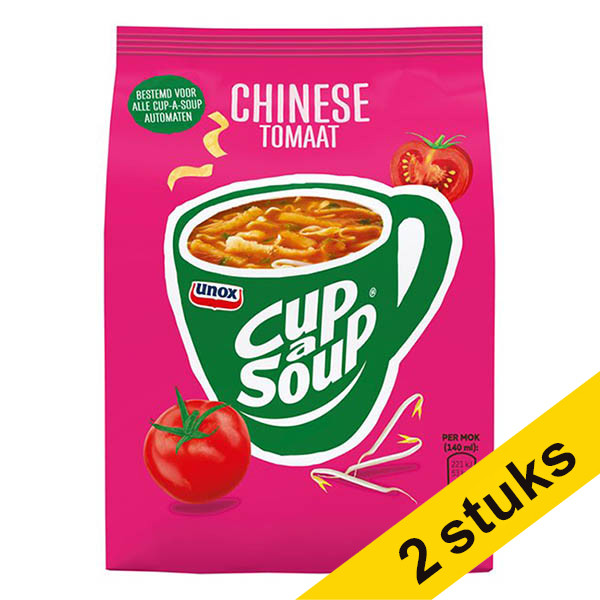 Unox Aanbieding: 2x Cup-a-Soup Chinese Tomaat machinezak (636 gram)  404344 - 1