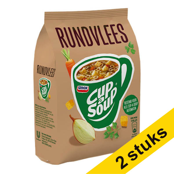 Unox Aanbieding: 2x Cup-a-Soup Rundvlees machinezak (520 gram)  404353 - 1