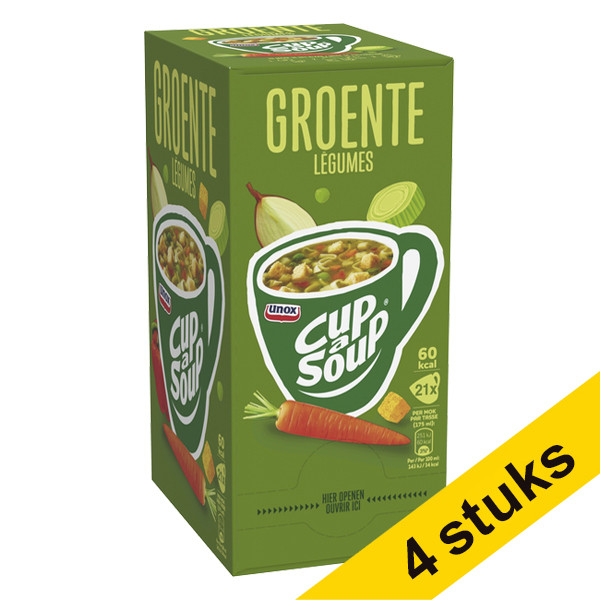 Unox Aanbieding: 4x Cup-a-Soup Groente 175 ml (21 stuks)  423048 - 1