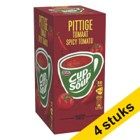 Aanbieding: 4x Cup-a-Soup Pittige Tomaat 175 ml (21 stuks)